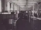 Stockholm Telegrafstation omkr. år 1930? Skeppsbron. Interiör.