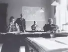 Stockholm Telegrafstation 1890-talet. Skeppsbron. Kontor.