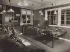 Stockholm Telegrafstation år 1922. Fr. SJ telegraf-stn. Siemens och Halske pendeltelegraf. Interiör.