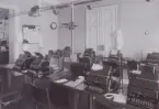 Stockholm Telegrafstation år 1944? Skeppsbron. Teletypeavdelningen.