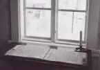 Furusund Optiska telegraf efter restaurering år 1964. Kodbok. Interiör.