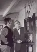 Furusund Optiska telegraf. Pressvisningen 1964. Interiör. Ad E. Malmgren inspekterar.
