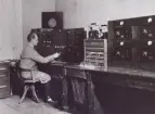 Göteborgs Rundradiostation. Skeppsbron 1. 1928.Förstärkaravdelning.