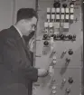 Bohusläns Radio Ramsvik, Kummelbostrand. Är 1953. Ing. Ferder. Interiör.