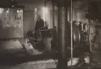 Karlsborgs Radiostation 1917. Maskinrum.