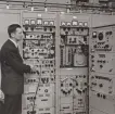 Stockholm TV-centralen 1965. Ragnar Sjöström.