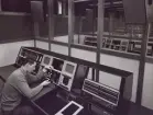 Kaknästornet 1967. Interiör.