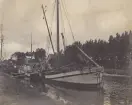 Foton från utläggningen av Vetterkabeln 1899.