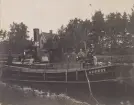 Foton från utläggningen av Vetterkabeln 1899.