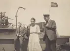Kabeln Sverige - Tyskland 2, 1921. Kapten Behnke med fru.