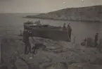 Förläggning av telefonkabel Stora Nassan - Svenska Högarna d. 14.9.1923.