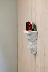 Hvit + rød/grønn [Kunsthåndverk]