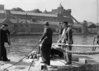 Kabelutläggning i Göteborg, 1938.