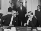 Sverige-Storbritannien-kabeln. Är 1960. Invigningen d. 10.1960. Gd Sterky, sir John Coulson