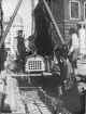 Kabelarbeten i Malmö. Omkring 1890.