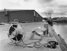 Telefonutrustning för ansl. till båt i hamn. År 1965.