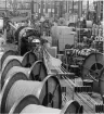LM:s kabelverk i Älvsjö år 1966.