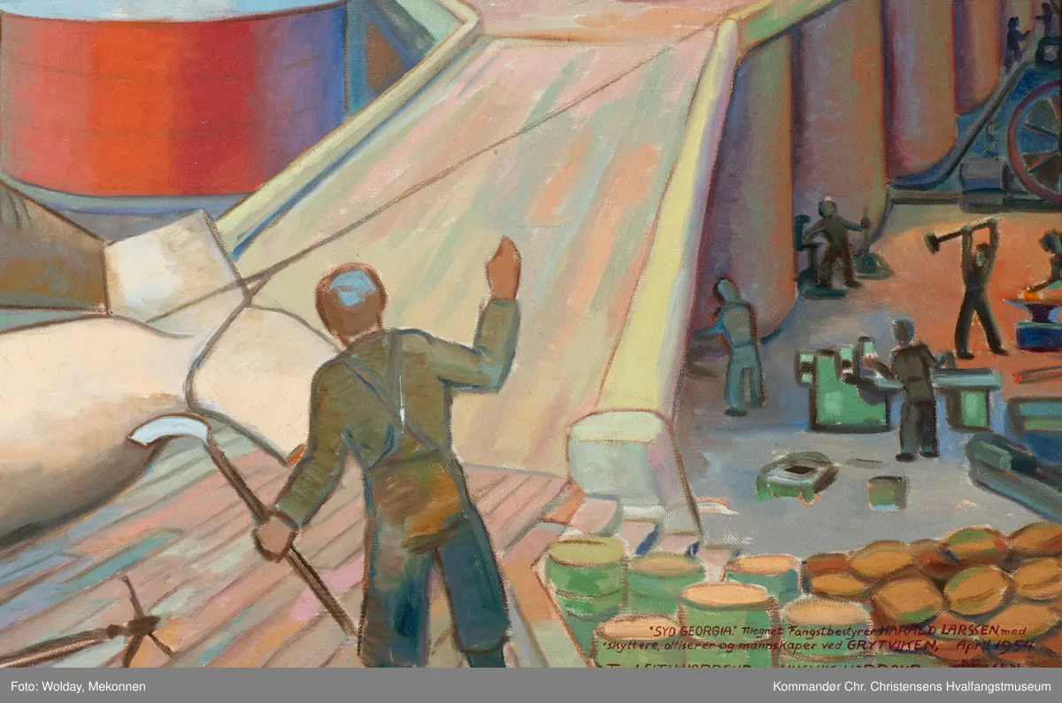 Fra Leith Harbour og Husvik Harbour. Grytviken, Syd-Georgia.