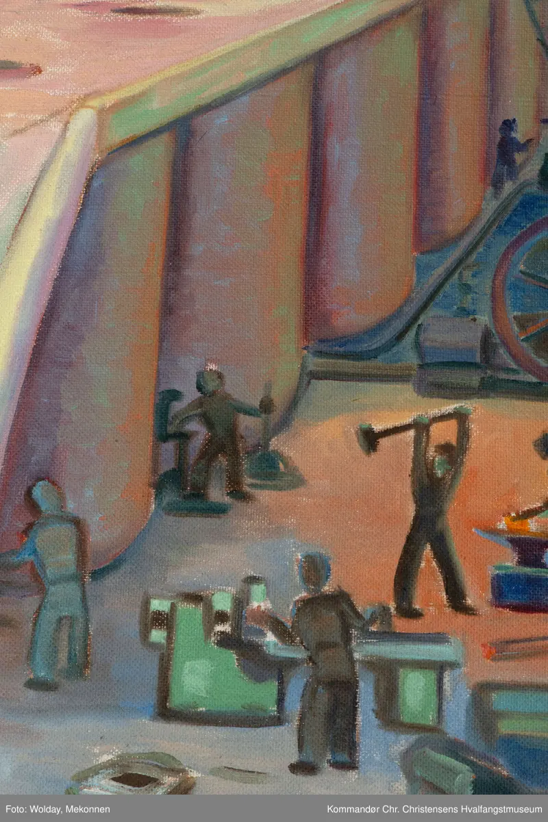 Fra Leith Harbour og Husvik Harbour. Grytviken, Syd-Georgia.