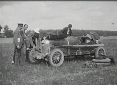 En del bekanta på K.A.K:s hastighetstävlan å Sjöbobanan 1926