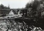 Järnvägsbro över Kvarnvallan. Limedsforsen-Särna Järnväg.