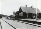 Bergsbackens järnvägsstation vid Limedsforsen-Särna Järnväg.
