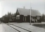 Örjavallbergets stationsstuga vid Limedsforsen-Särna Järnväg.