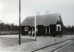 Byggevallens stationsstuga vid Limedsforsen-Särna Järnväg.