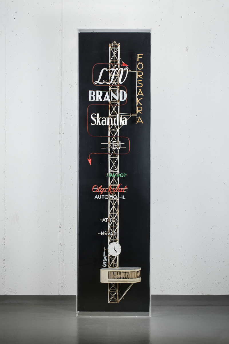 Arbetsmodell av reklammast för Stockholmsutställningen 1930