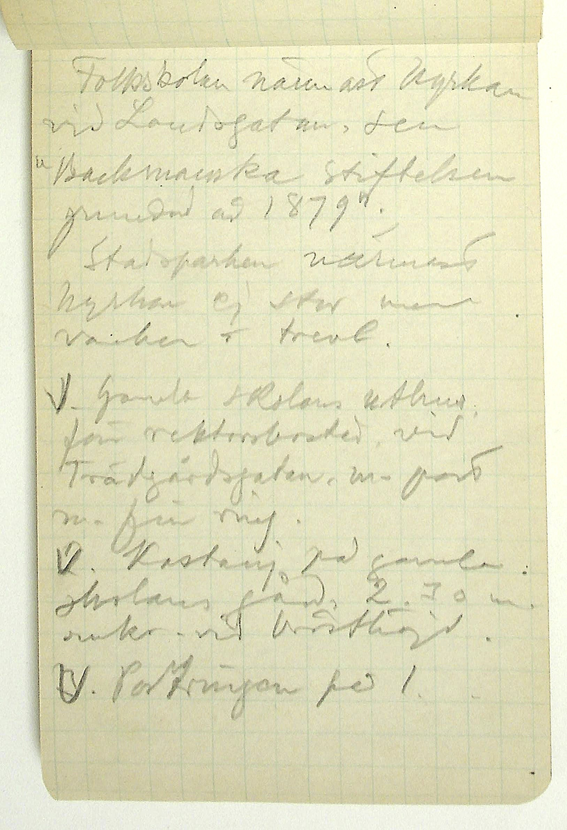Karl-Erik Forsslund anteckningar år 1927-1929 om Hedemora stad, notisblock I. 

Opublicerat material till bokverket 'Med Dalälven från källorna till havet.'