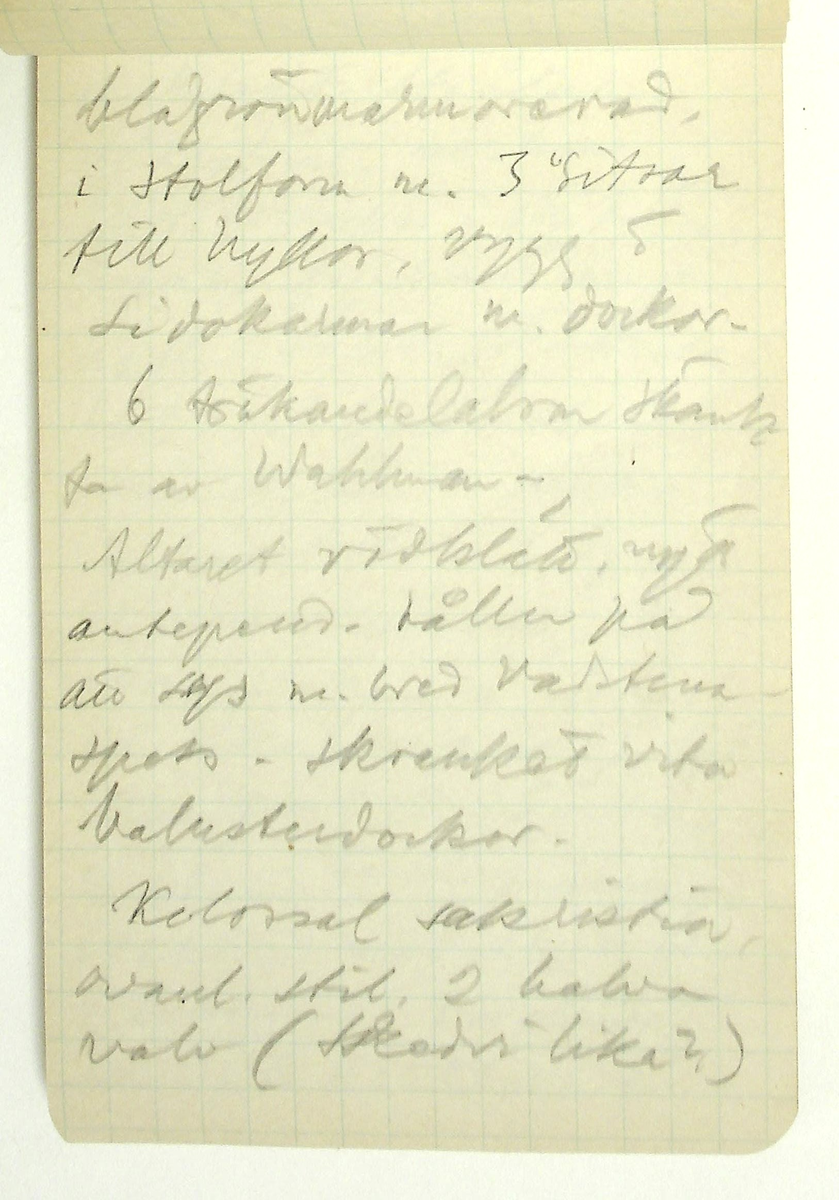 Karl-Erik Forsslund anteckningar år 1927-1929 om Hedemora stad, notisblock I. 

Opublicerat material till bokverket 'Med Dalälven från källorna till havet.'