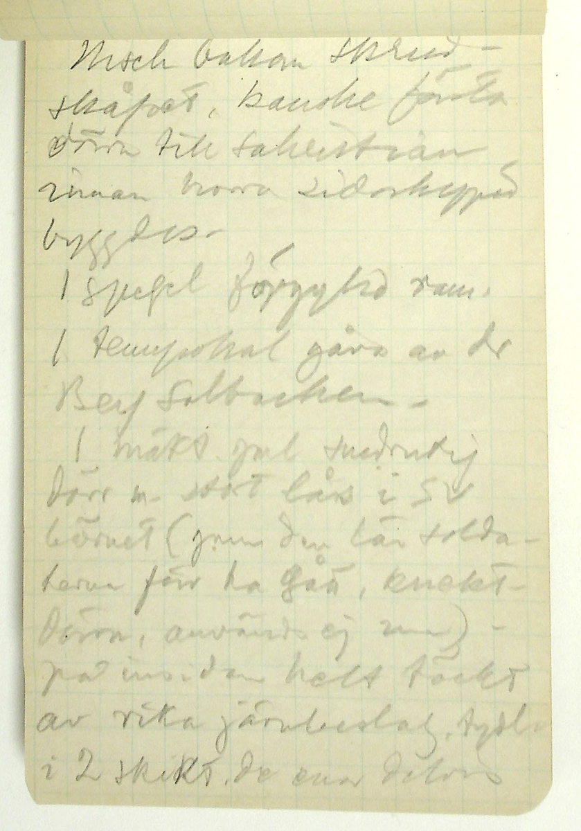 Karl-Erik Forsslund anteckningar år 1927-1929 om Hedemora stad, notisblock I. 

Opublicerat material till bokverket 'Med Dalälven från källorna till havet.'