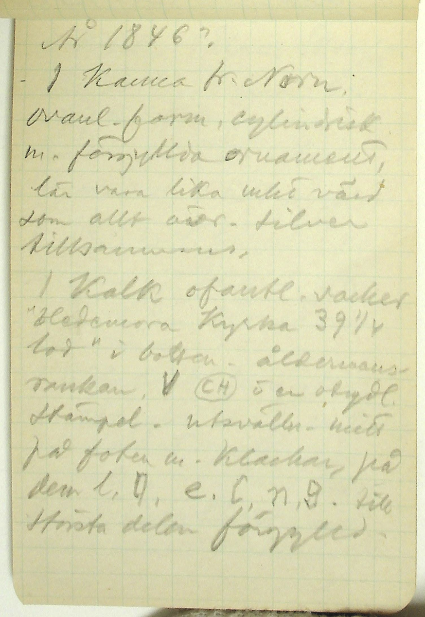 Karl-Erik Forsslund anteckningar år 1927-1929 om Hedemora stad, notisblock I. 

Opublicerat material till bokverket 'Med Dalälven från källorna till havet.'