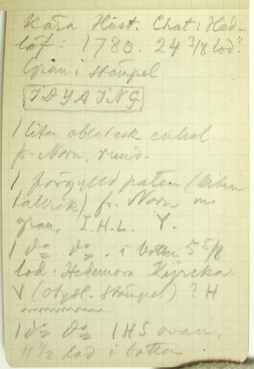 Karl-Erik Forsslund anteckningar år 1927-1929 om Hedemora stad, notisblock I. 

Opublicerat material till bokverket 'Med Dalälven från källorna till havet.'