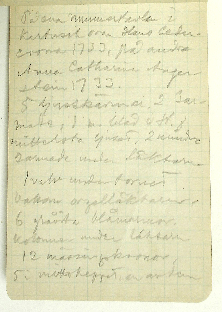 Karl-Erik Forsslund anteckningar år 1927-1929 om Hedemora stad, notisblock I. 

Opublicerat material till bokverket 'Med Dalälven från källorna till havet.'