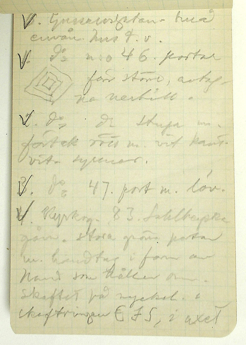 Karl-Erik Forsslund anteckningar år 1927-1929 om Hedemora stad, notisblock I. 

Opublicerat material till bokverket 'Med Dalälven från källorna till havet.'
