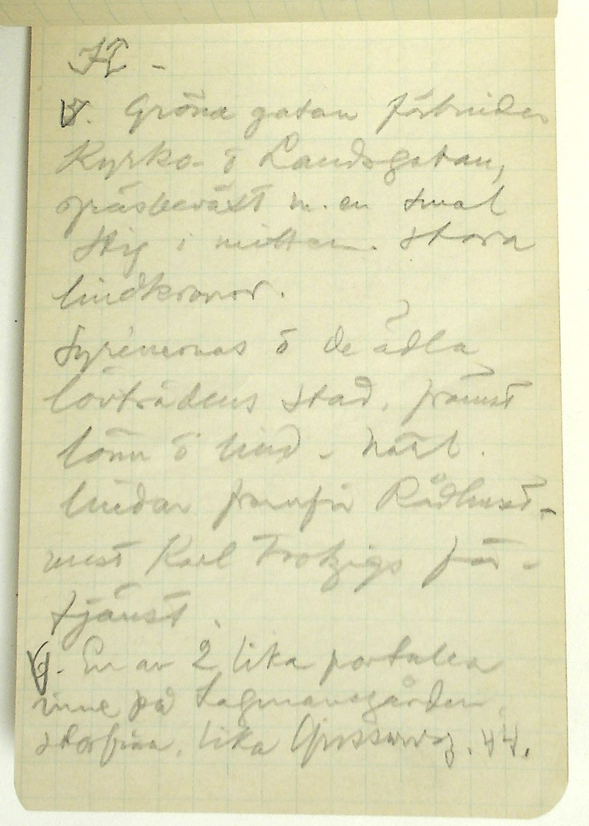 Karl-Erik Forsslund anteckningar år 1927-1929 om Hedemora stad, notisblock I. 

Opublicerat material till bokverket 'Med Dalälven från källorna till havet.'