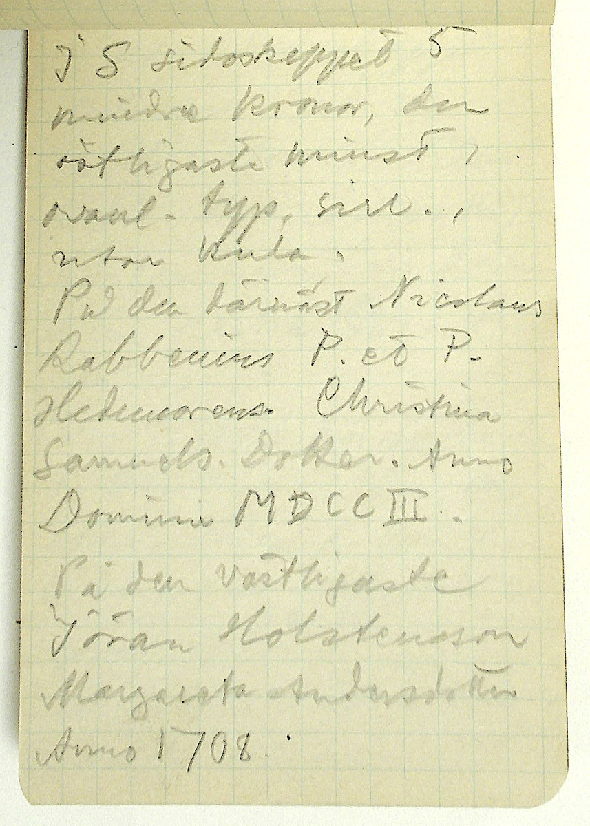 Karl-Erik Forsslund anteckningar år 1927-1929 om Hedemora stad, notisblock I. 

Opublicerat material till bokverket 'Med Dalälven från källorna till havet.'