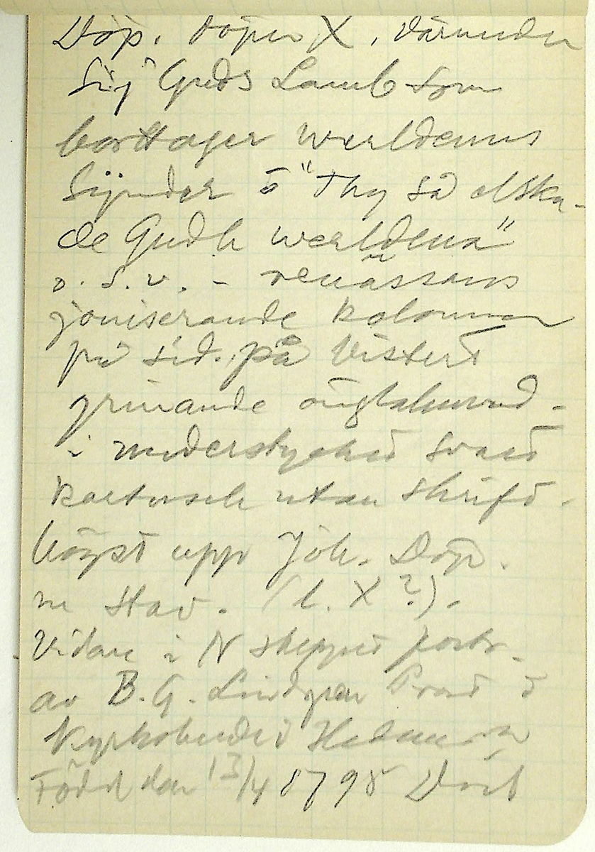 Karl-Erik Forsslund anteckningar år 1927-1929 om Hedemora stad, notisblock I. 

Opublicerat material till bokverket 'Med Dalälven från källorna till havet.'
