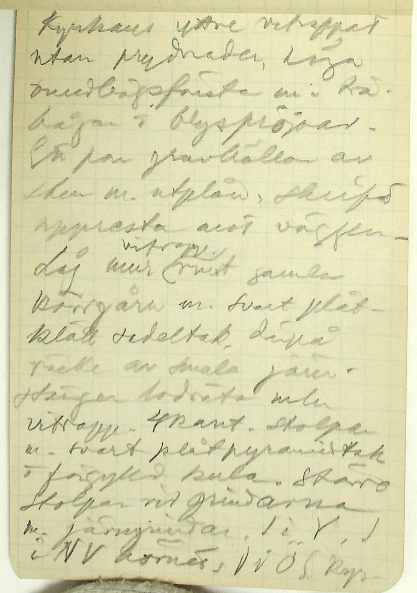 Karl-Erik Forsslund anteckningar år 1927-1929 om Hedemora stad, notisblock I. 

Opublicerat material till bokverket 'Med Dalälven från källorna till havet.'
