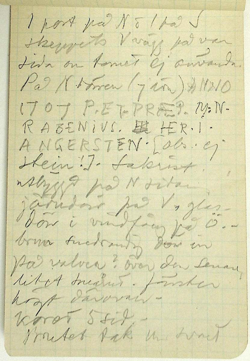 Karl-Erik Forsslund anteckningar år 1927-1929 om Hedemora stad, notisblock I. 

Opublicerat material till bokverket 'Med Dalälven från källorna till havet.'