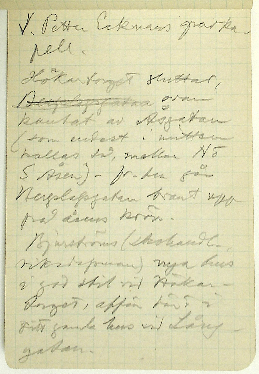 Karl-Erik Forsslund anteckningar år 1927-1929 om Hedemora stad, notisblock I. 

Opublicerat material till bokverket 'Med Dalälven från källorna till havet.'