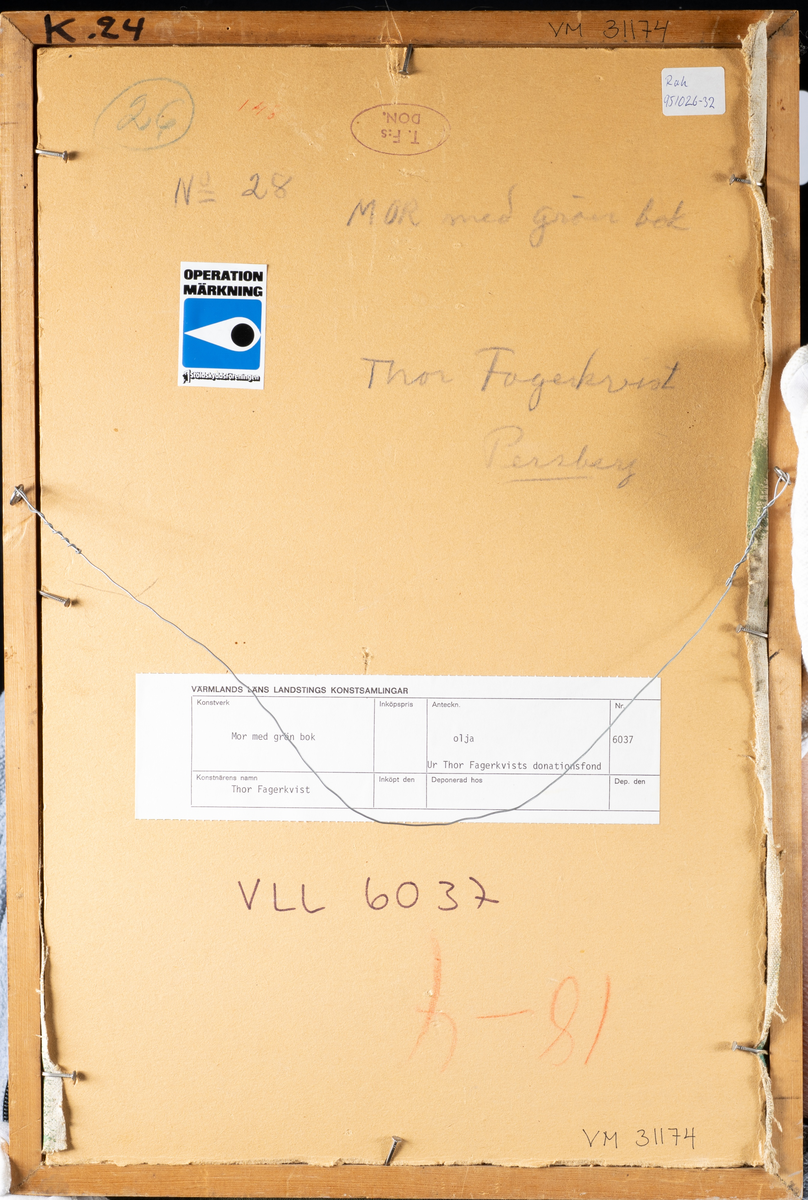 Konstnären Thor Fagerkvists mor