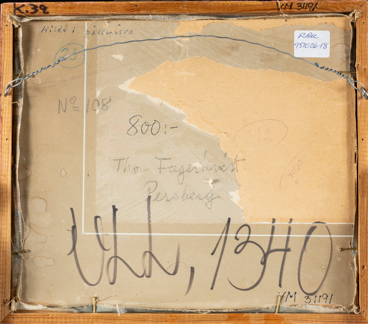 Konstnären Thor Fagerkvists syster Hilda