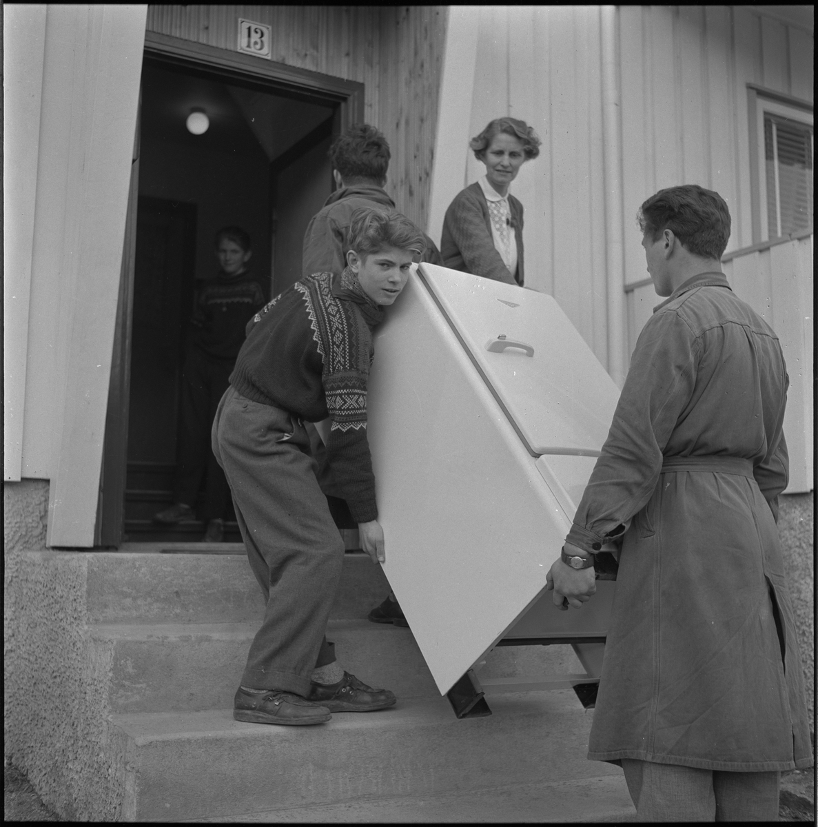 Tre unge redningsmenn