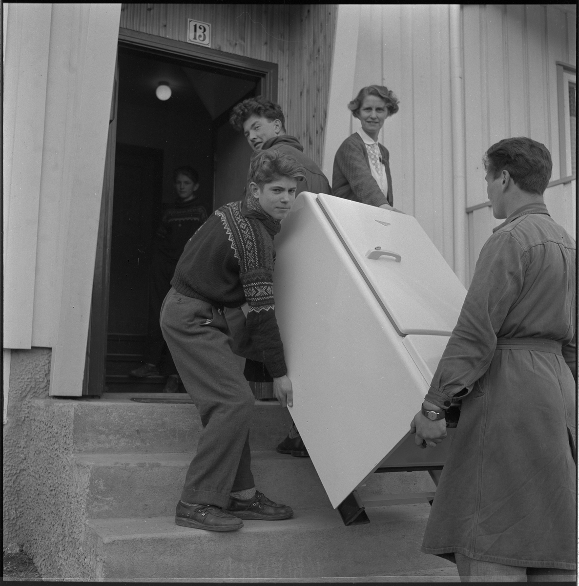 Tre unge redningsmenn