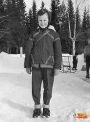 I bild Siv Kvick. Dotter till Roland Kvick och Märta Kvick. 