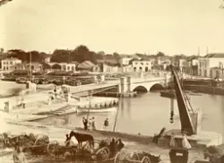 Vy över hamnen i Bridgetown, Barbados.