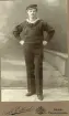 Porträtt av en man från Kungliga Kustartilleriet, tidigt 1900-tal.