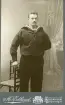 Porträtt av en man från Kungliga Kustartilleriet, tidigt 1900-tal.
